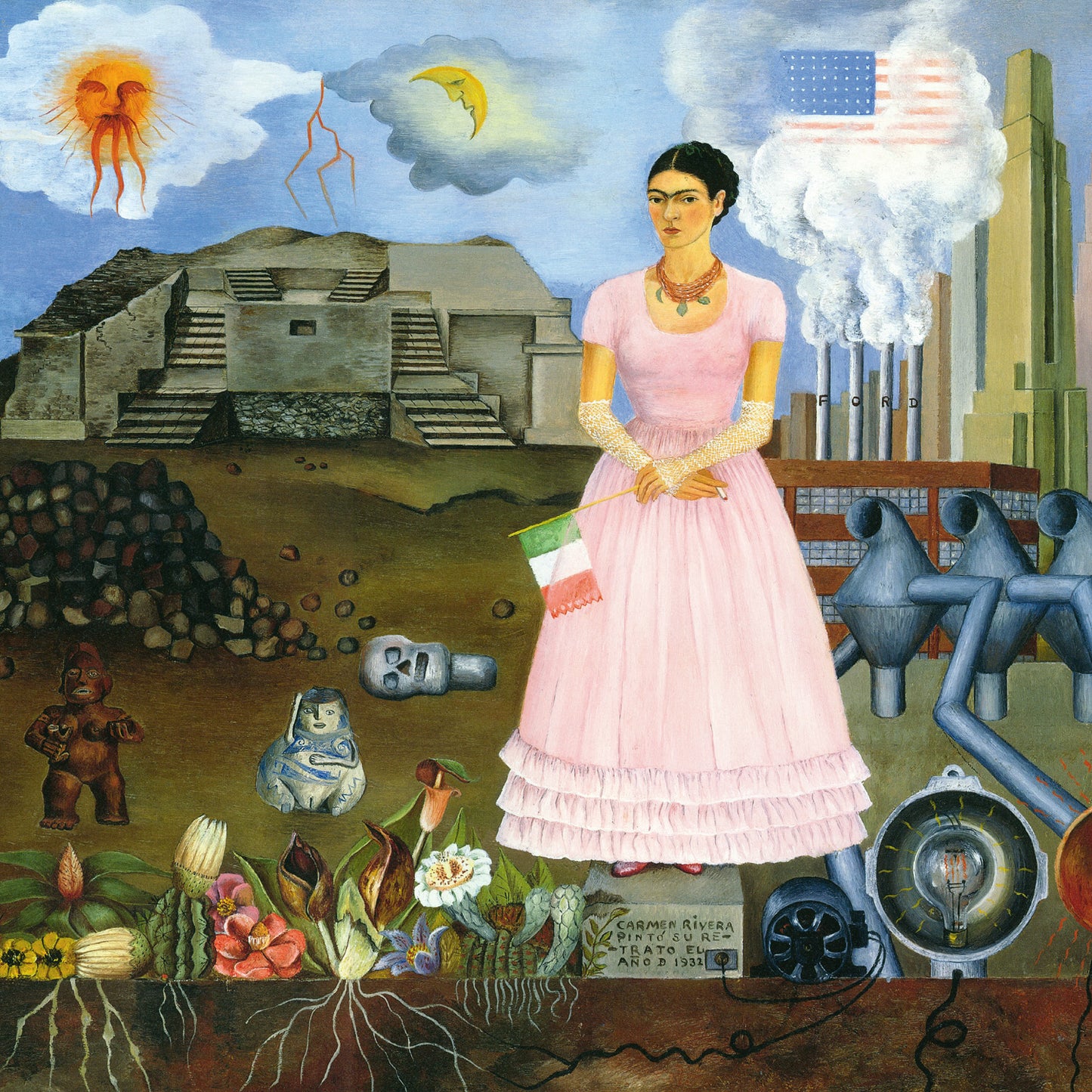 Grid calendar Frida Kahlo 2026, 30 x 30 cm