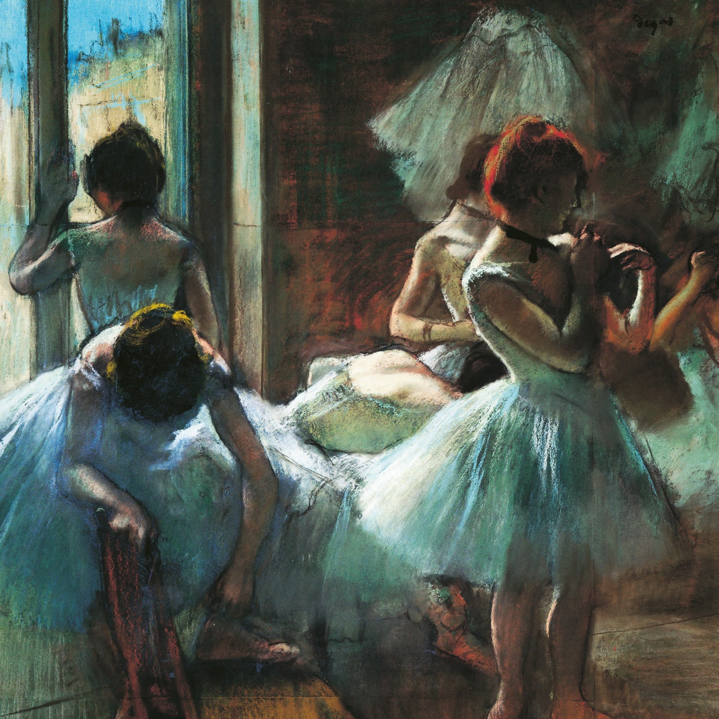 Grid calendar Edgar Degas 2026, 30 x 30 cm