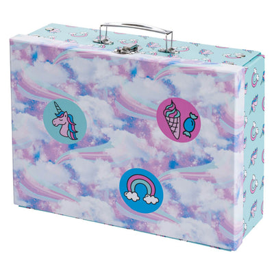 Foldable school briefcase Skies