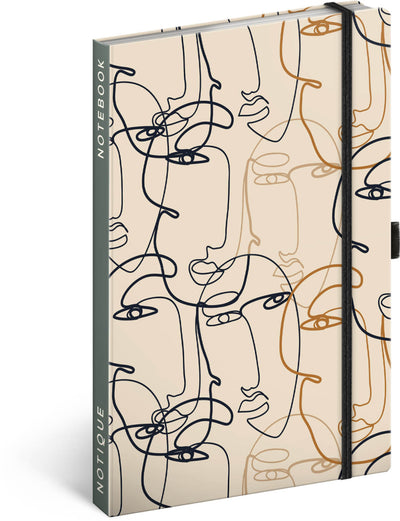 Notebook Face, lined, 13 × 21 cm