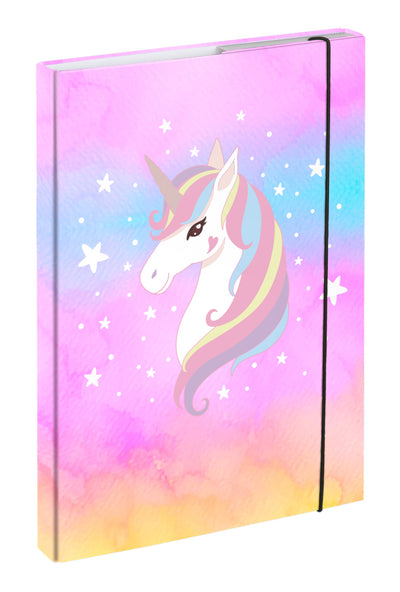 School file folder A4 Rainbow Unicorn