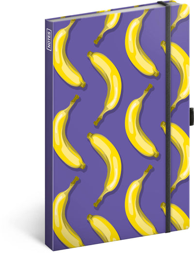 Notebook Bananas, lined, 13 × 21 cm