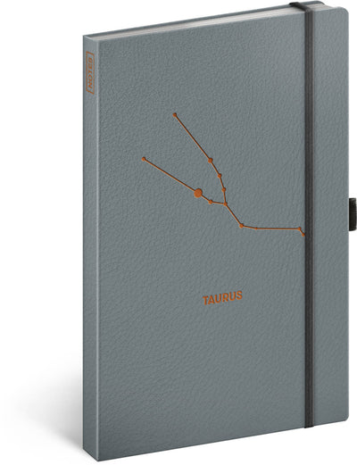 Notebook Zodiac Taurus, lined, 13 × 21 cm