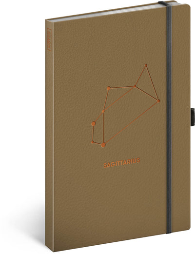 Notebook Zodiac Sagittarius, lined, 13 × 21 cm