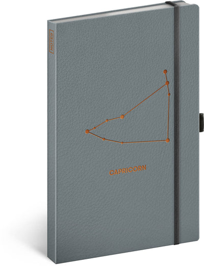 Notebook Zodiac Capricorn, lined, 13 × 21 cm