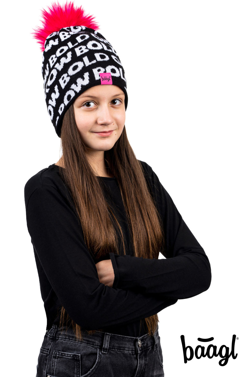 Knitted hat, Pink