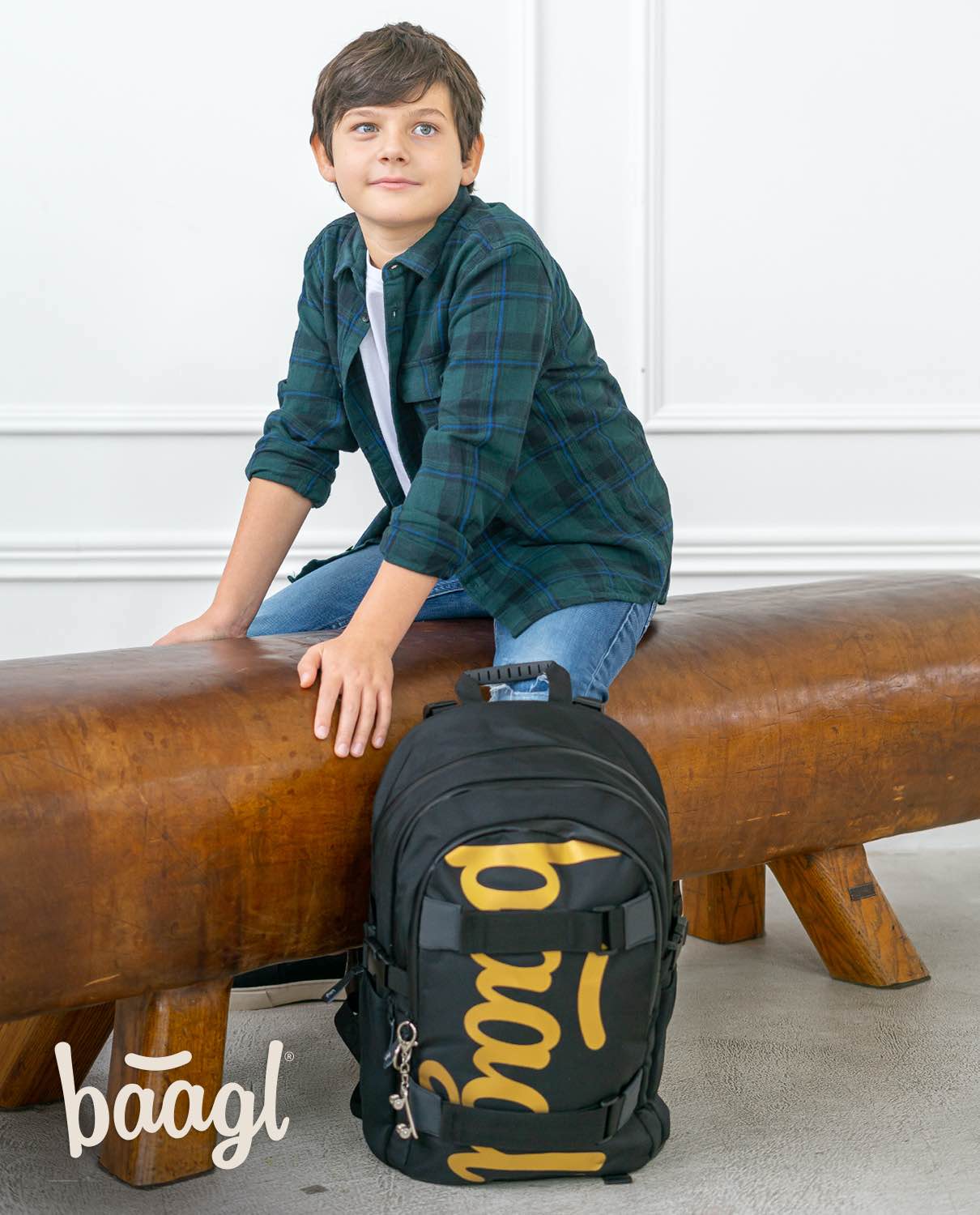 School backpack Skate Gold