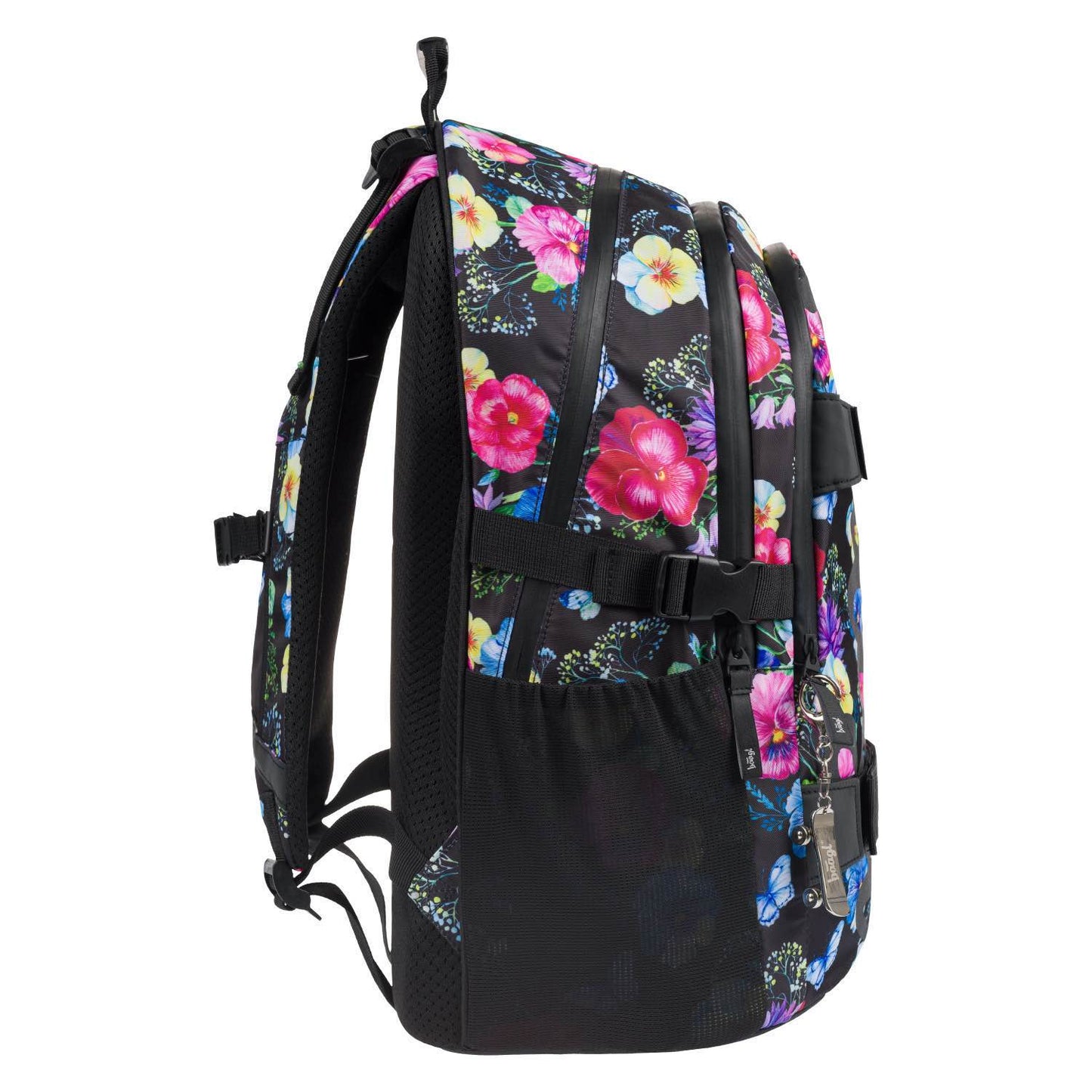 School backpack Skate Flowers