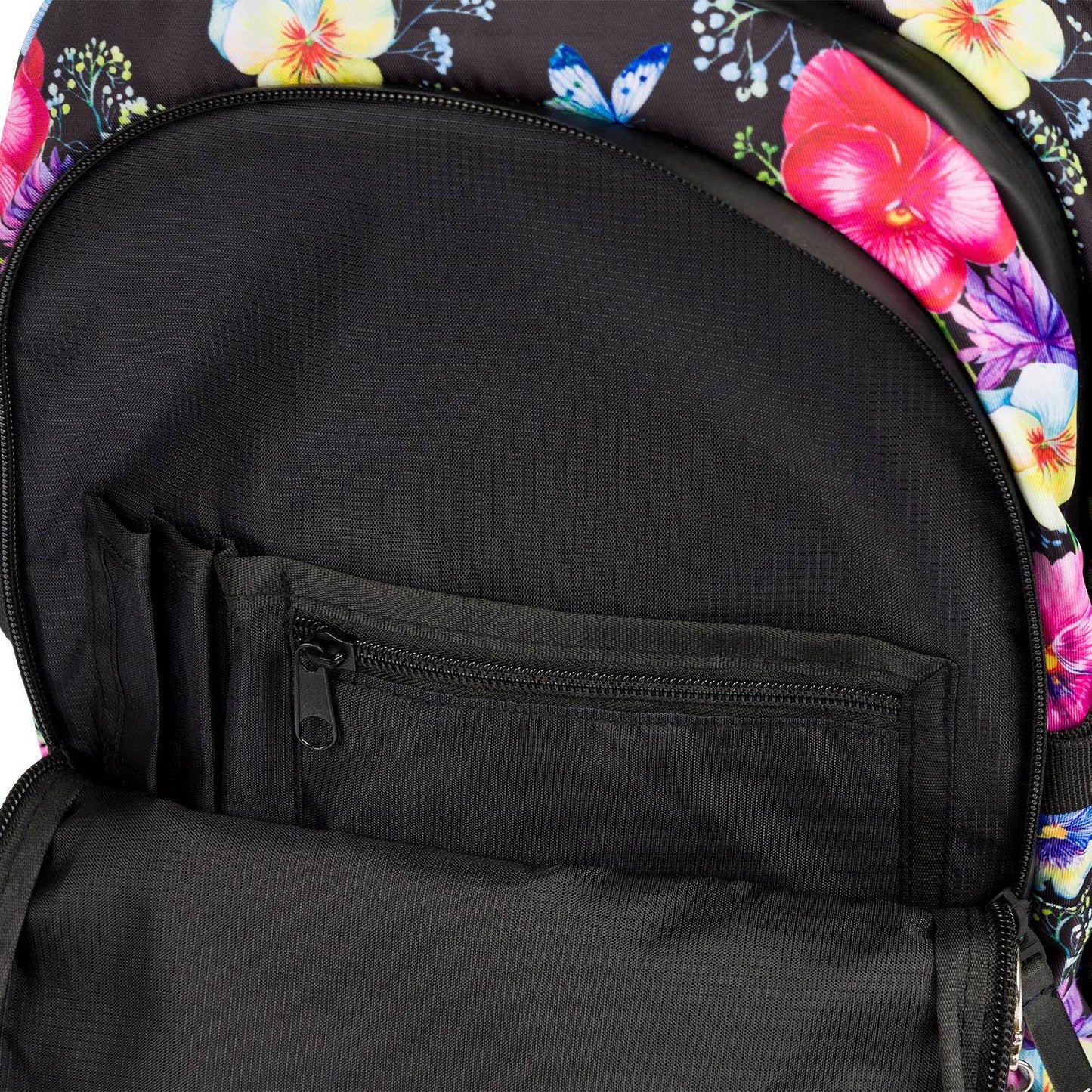 School backpack Skate Flowers