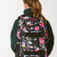 School backpack Skate Flowers