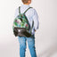 Gym sack with zip pocket Dinosaurs