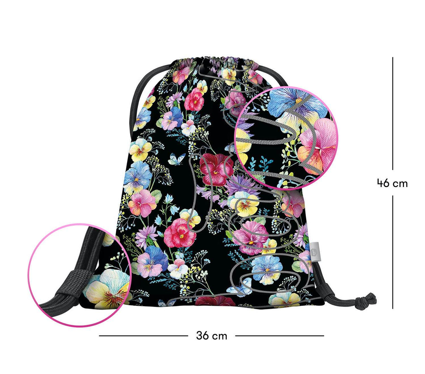 Gym sack Skate Flowers