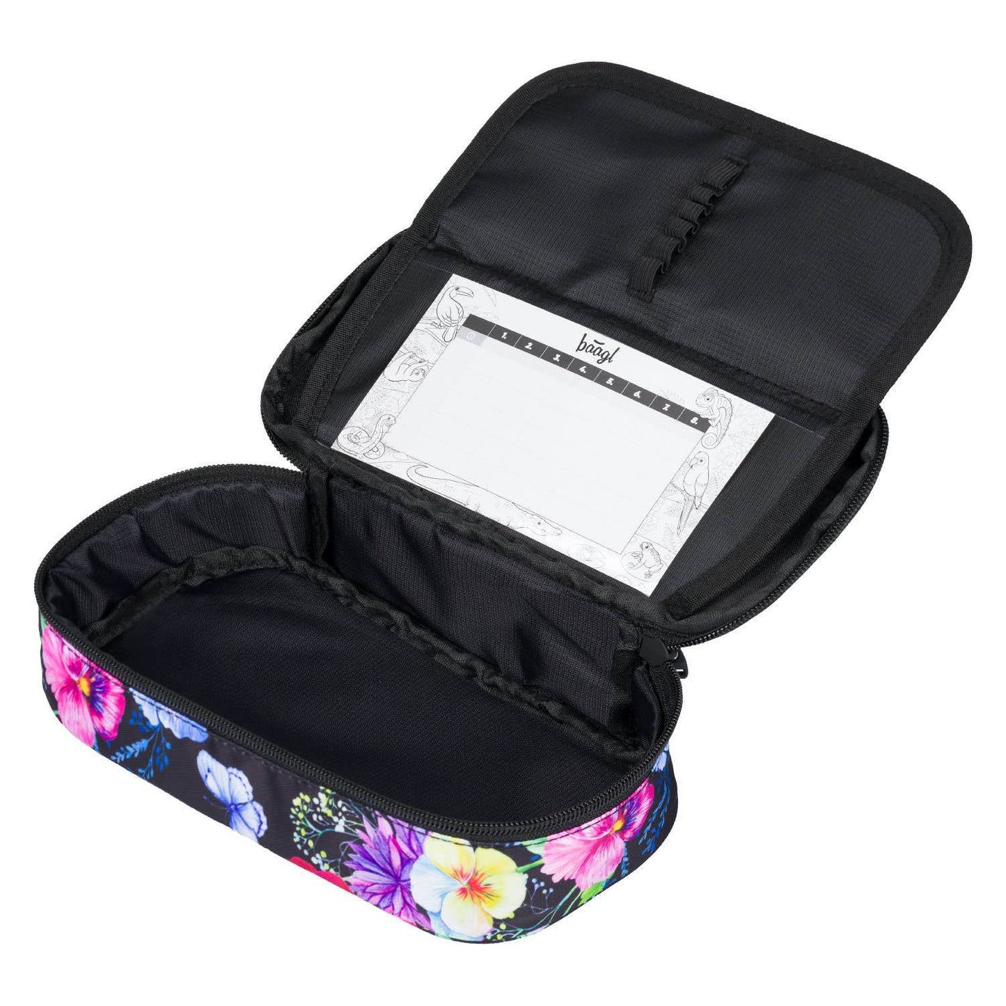 School etui Skate Flowers