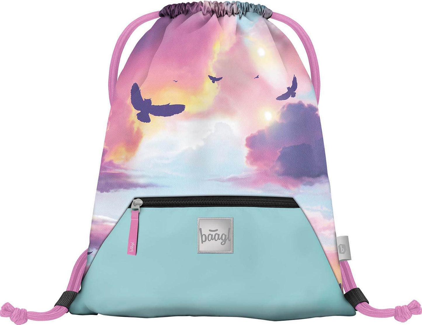 Gym sack with zip pocket Owl