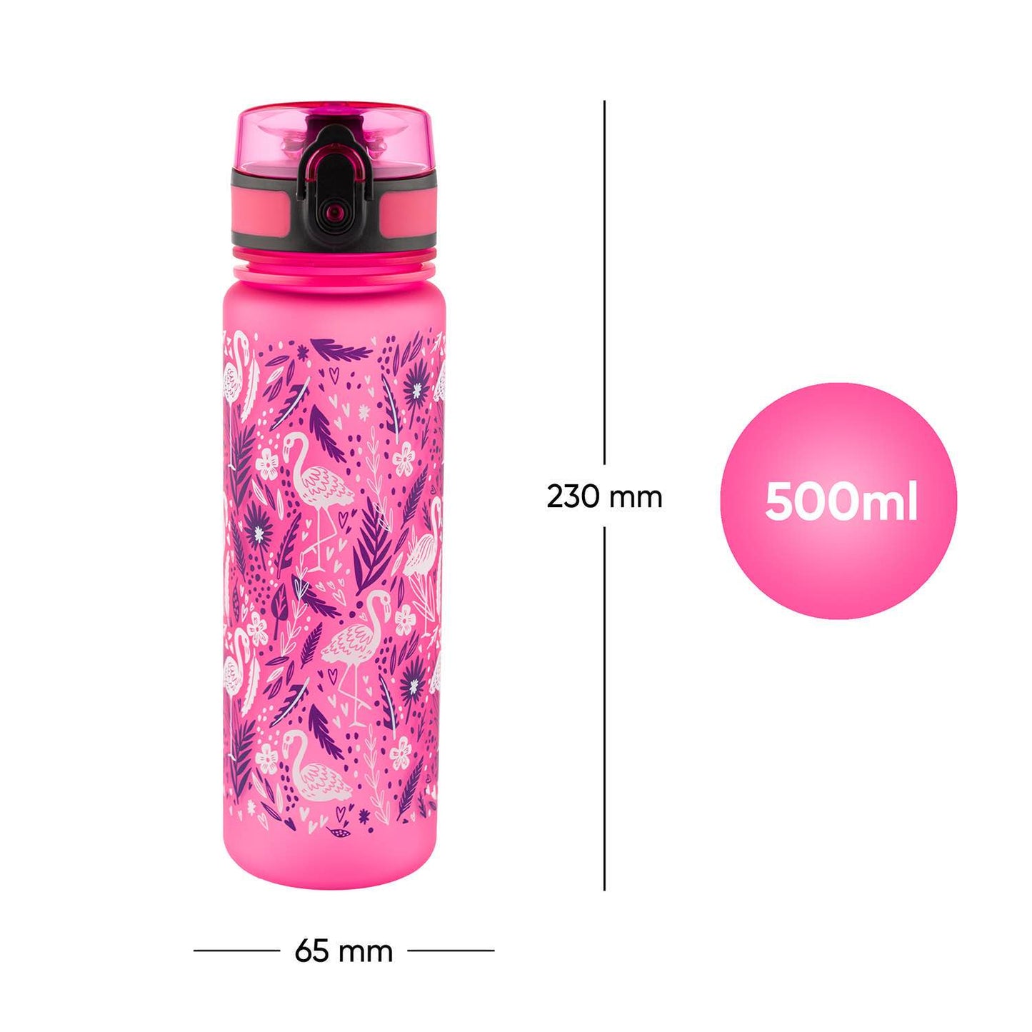 Tritan bottle Flamingo, 500 ml