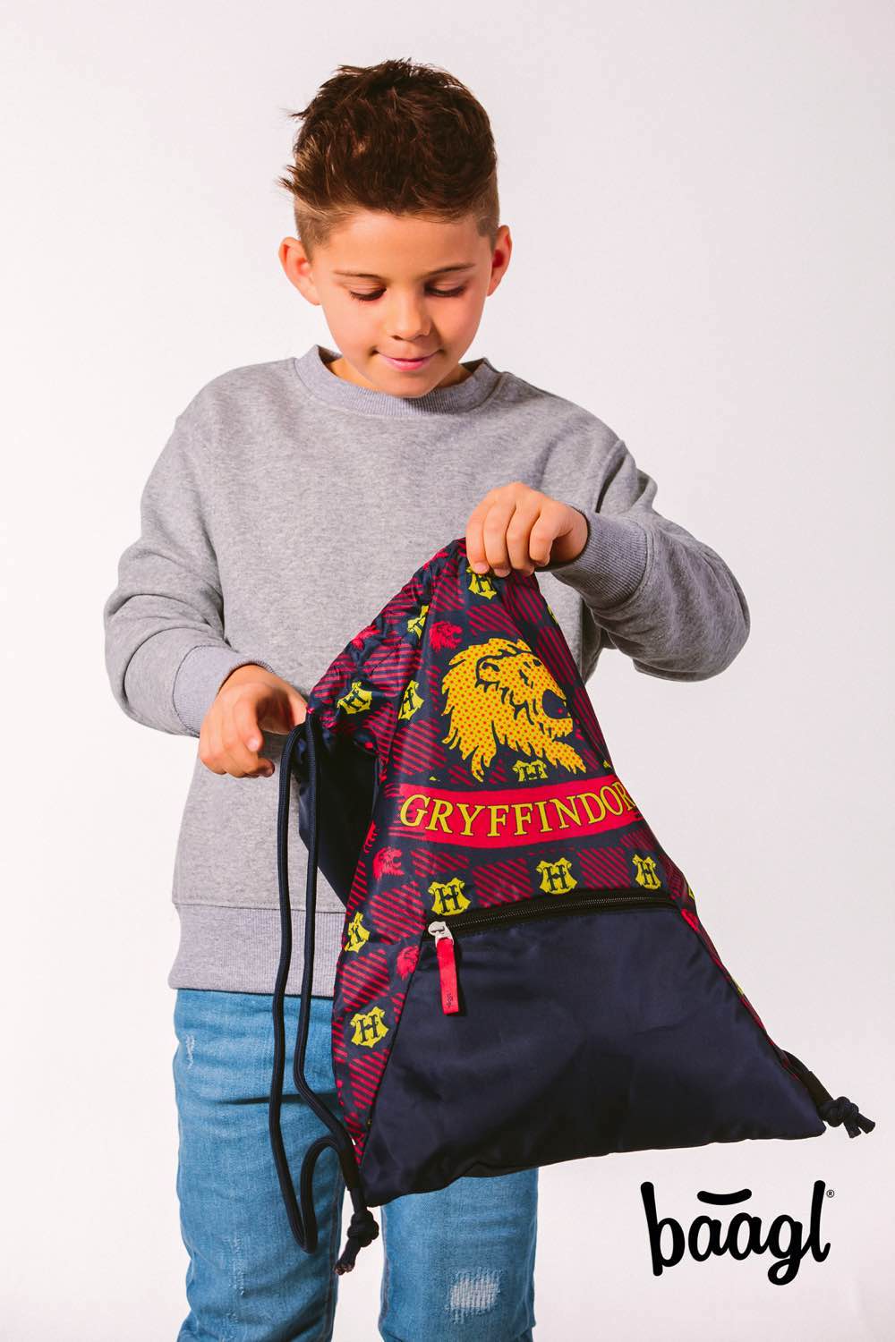 Gym sack with zip pocket Harry Potter Gryffindor