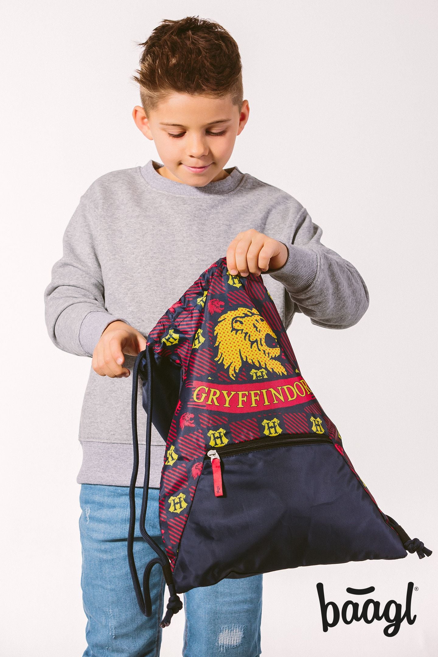 Gym sack with zip pocket Harry Potter Gryffindor