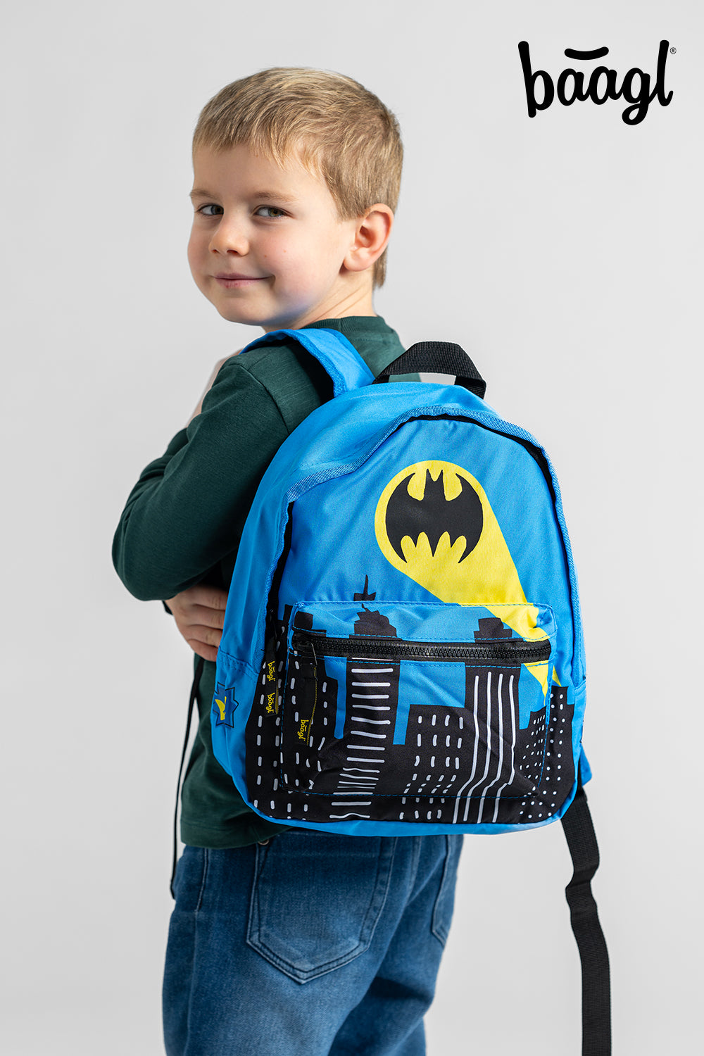 Preschool backpack Batman Blue Light