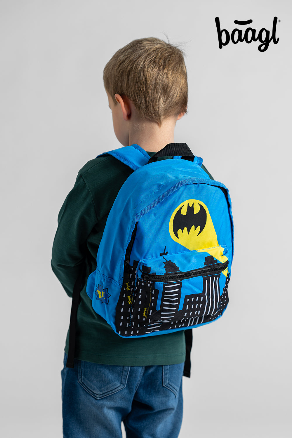 Preschool backpack Batman Blue Light