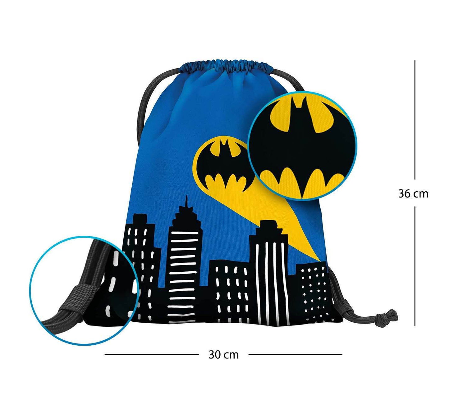 Preschool gym sack Batman Blue Light