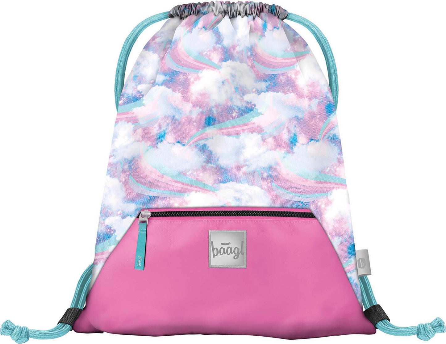 Gym sack with zip pocket Sky