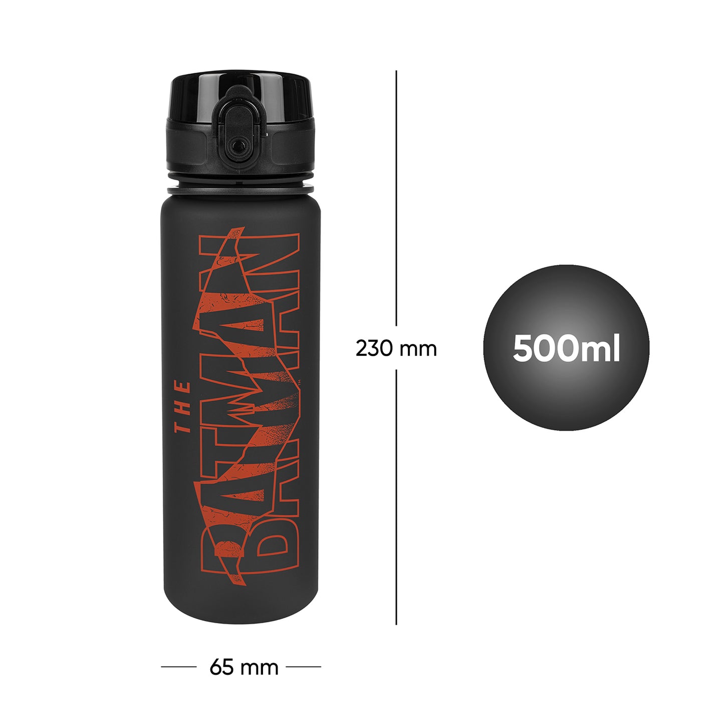 Tritan bottle Batman Red, 500 ml