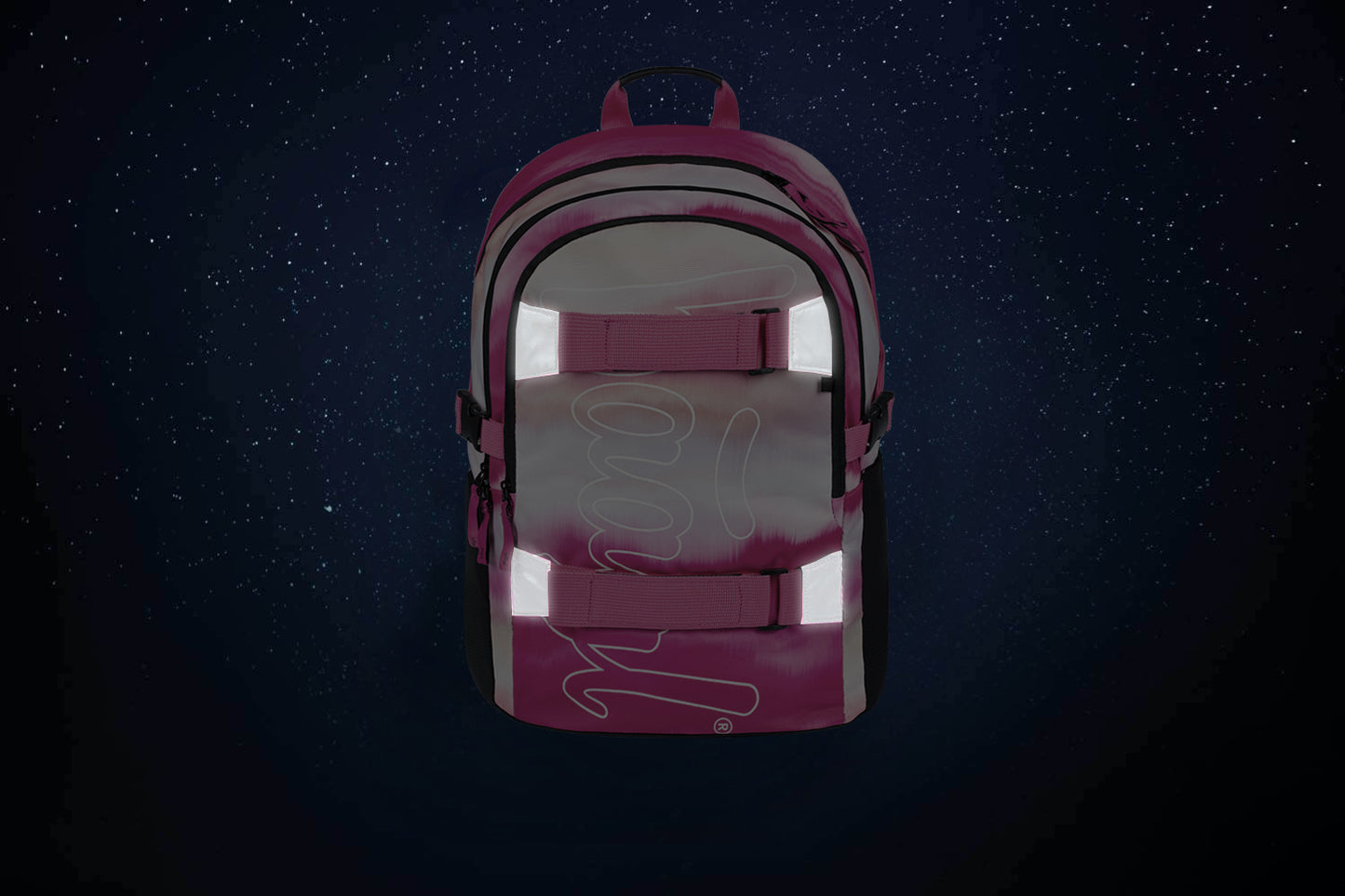 School backpack Skate Pink Stripes