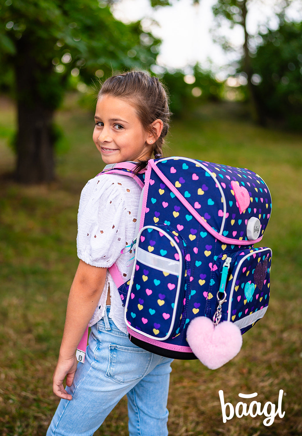 School bag Ergo Pink Hearts