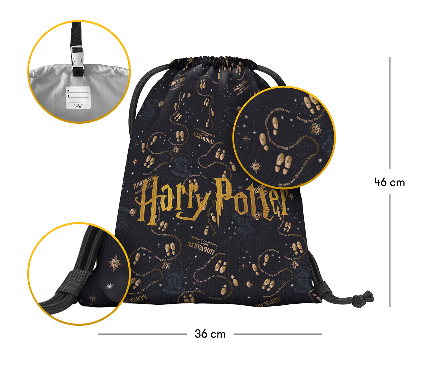 Gym sack Harry Potter The Marauder's Map