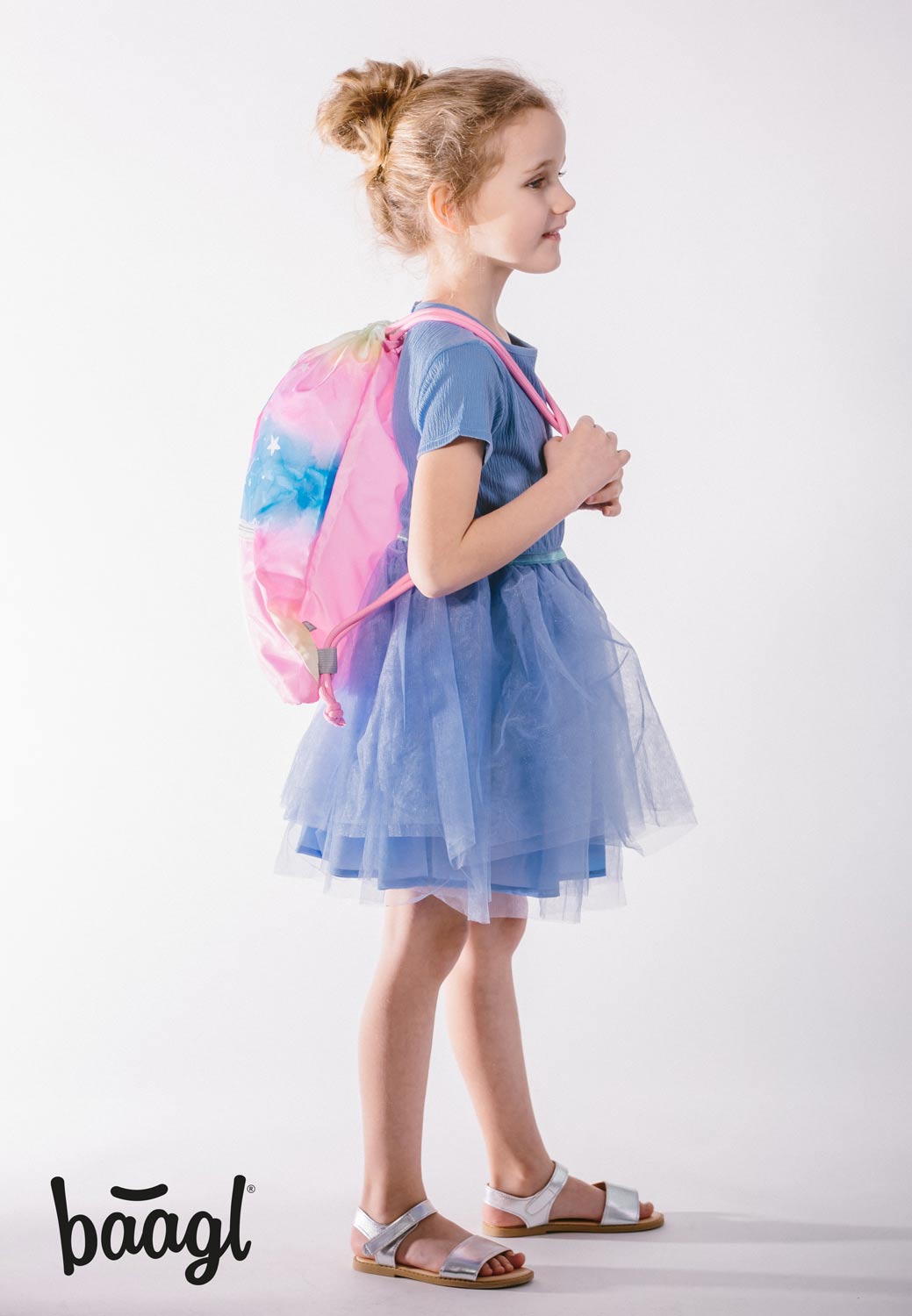 Gym sack with zip pocket Rainbow Unicorn