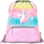 Gym sack with zip pocket Rainbow Unicorn
