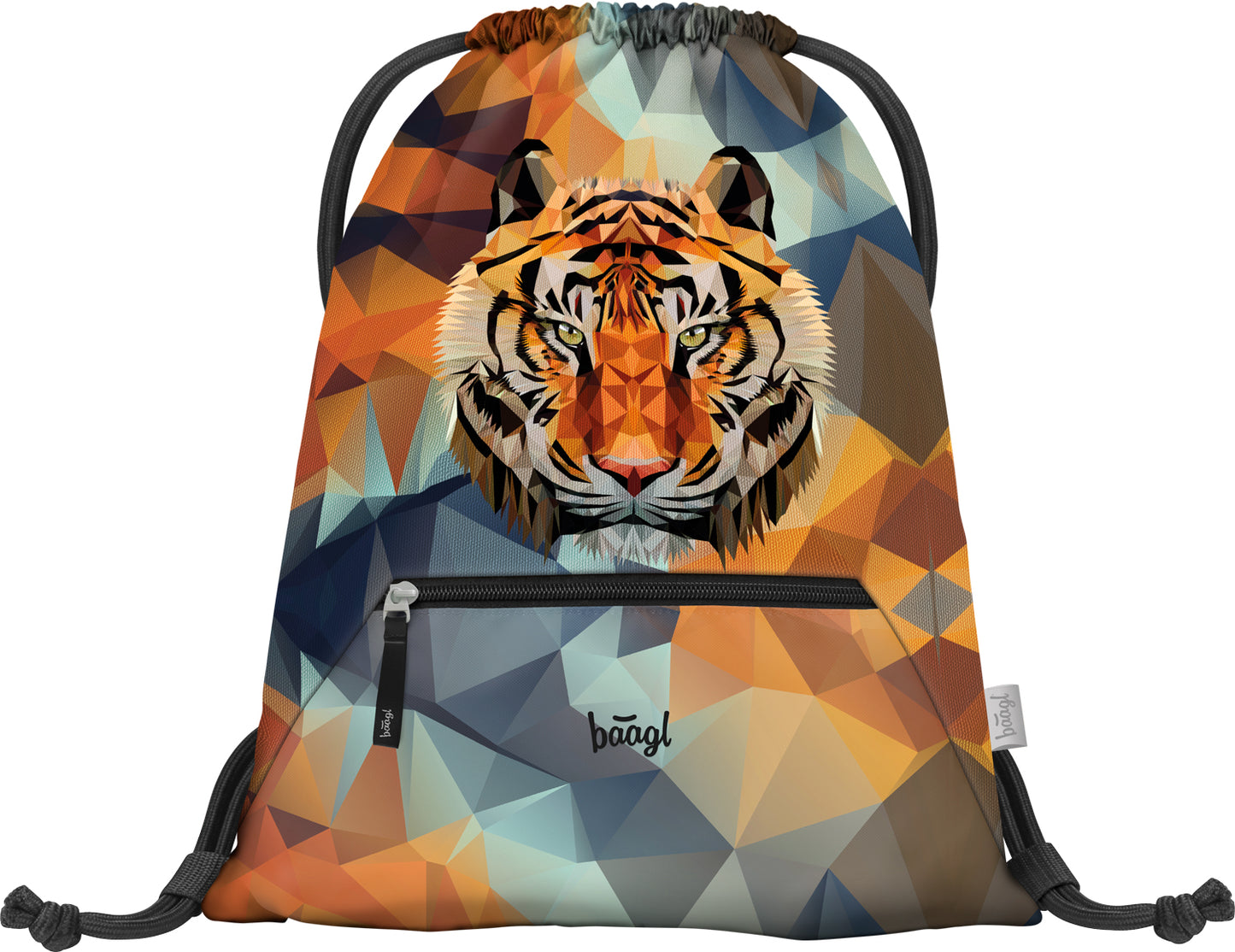 Gym sack with zip pocket Tiger