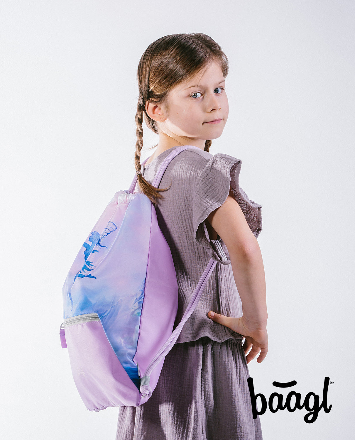 Gym sack  with zip pocket Fairy