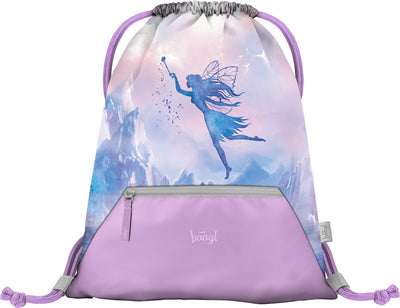 Gym sack  with zip pocket Fairy