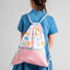 Gym sack with zip pocket Bunny