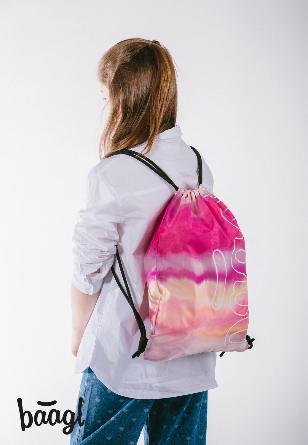 Gym sack Skate Pink Stripes