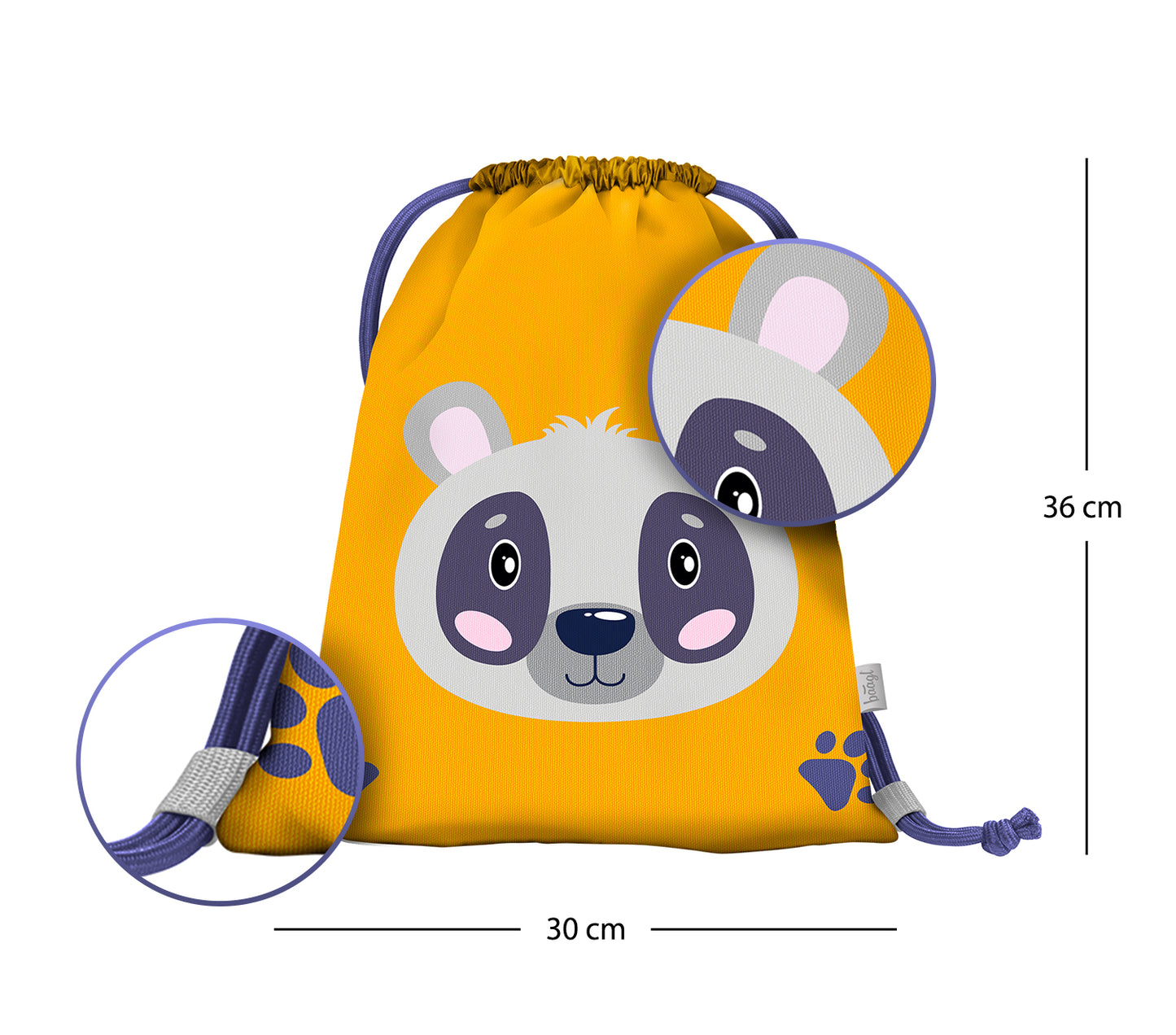 Preschool gym sack Raccoon