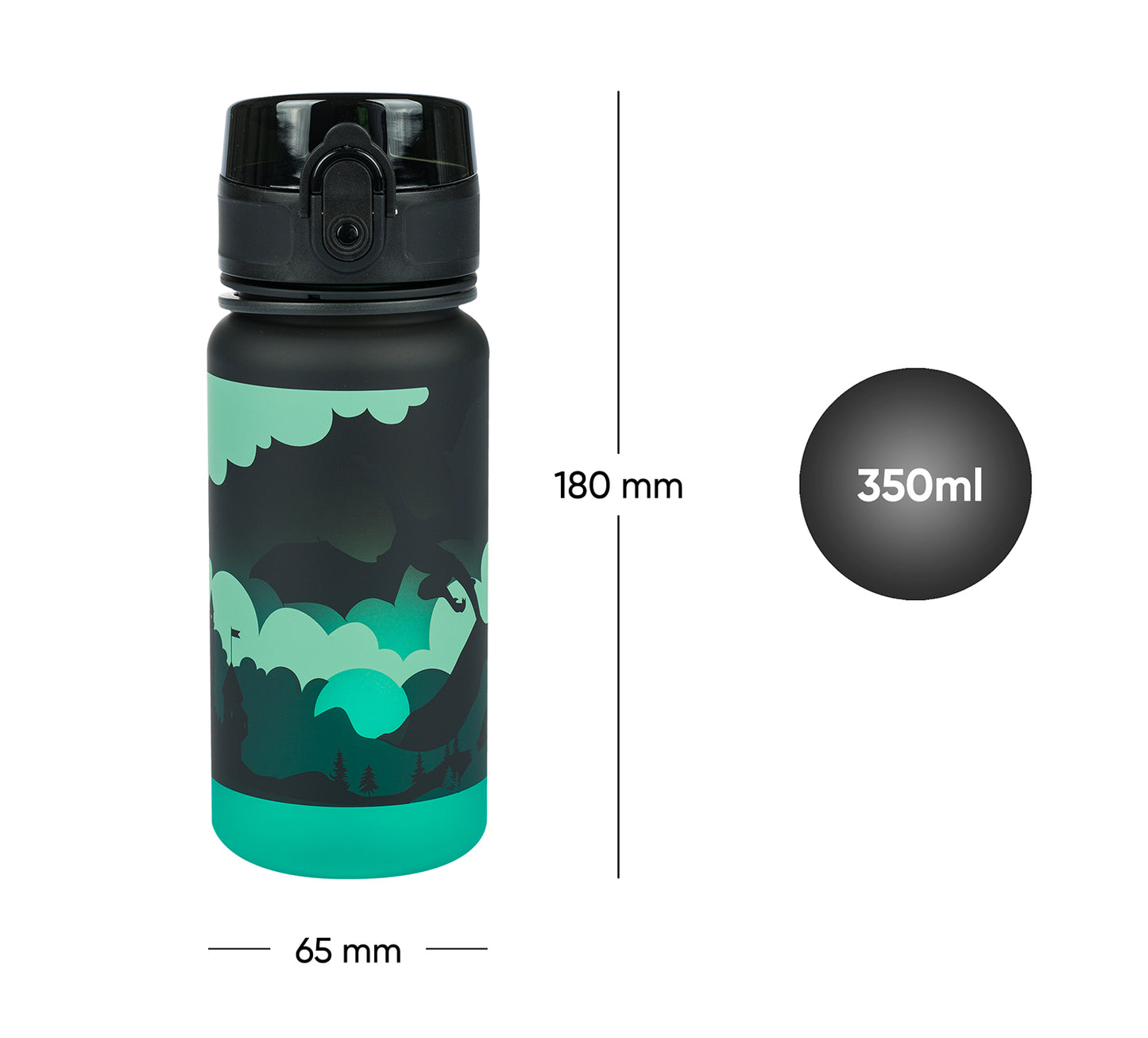 Tritan bottle Gradient Dragon, 350 ml