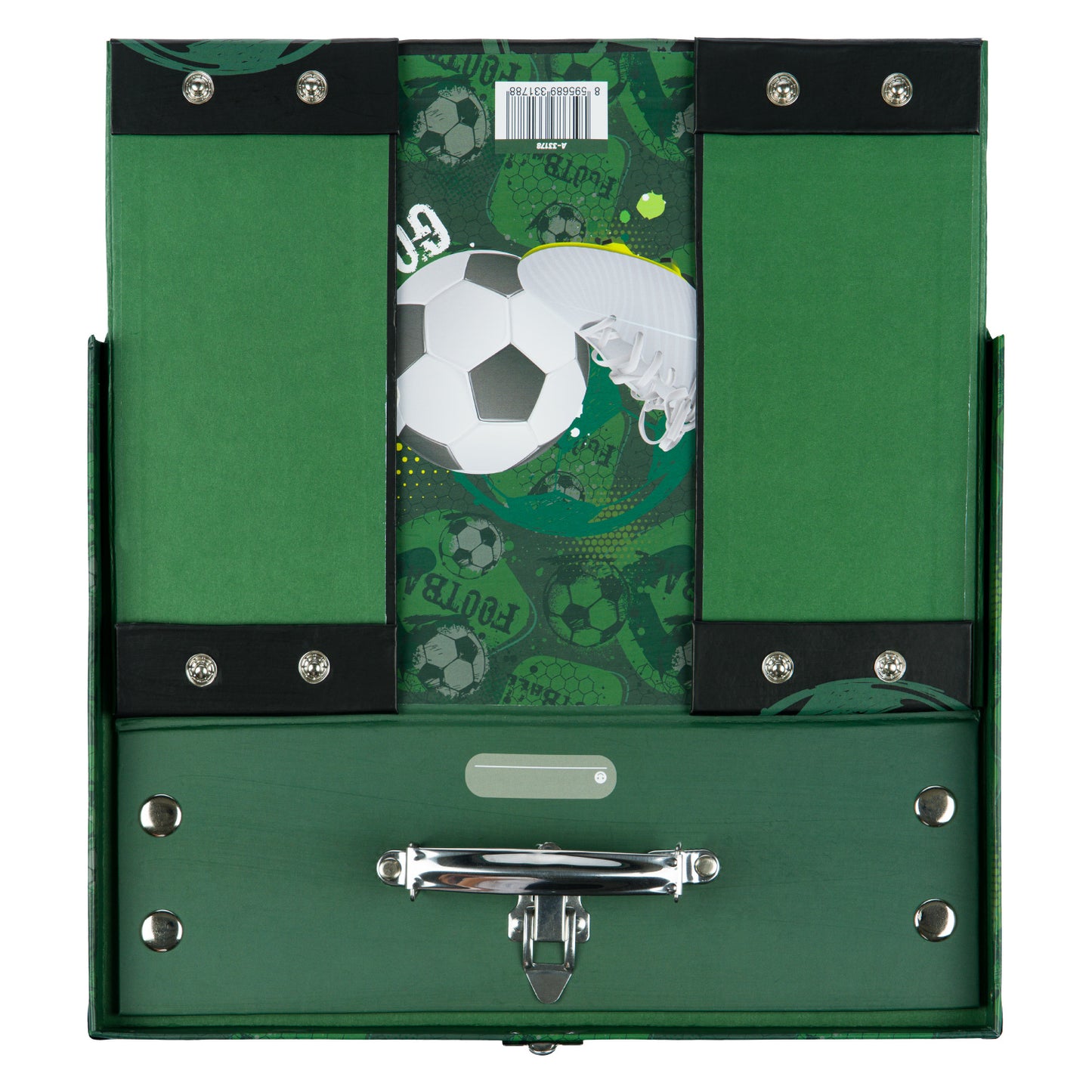 Foldable school supply box Football Goal