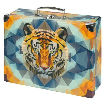 Foldable school supply box Tiger