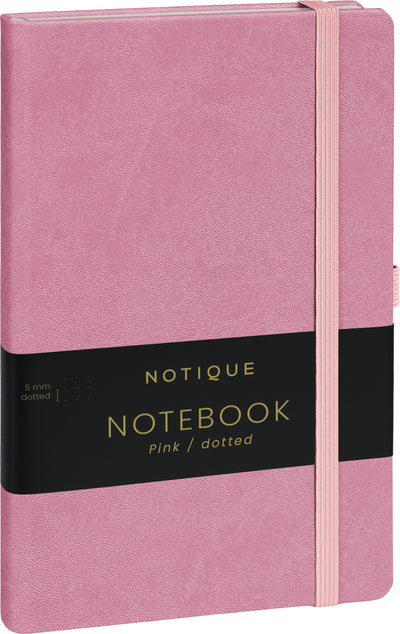 Notebook Pink, dotted, 13 × 21 cm