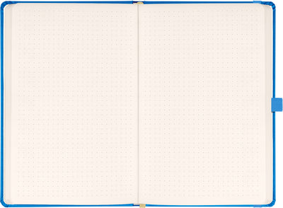 Notebook Blue, dotted, 13 × 21 cm