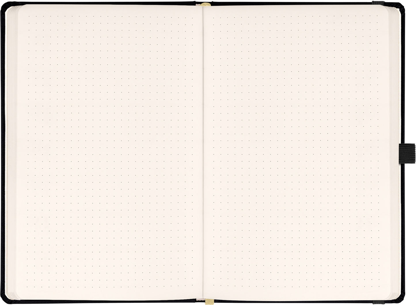 Notebook Black, dotted, 13 × 21 cm