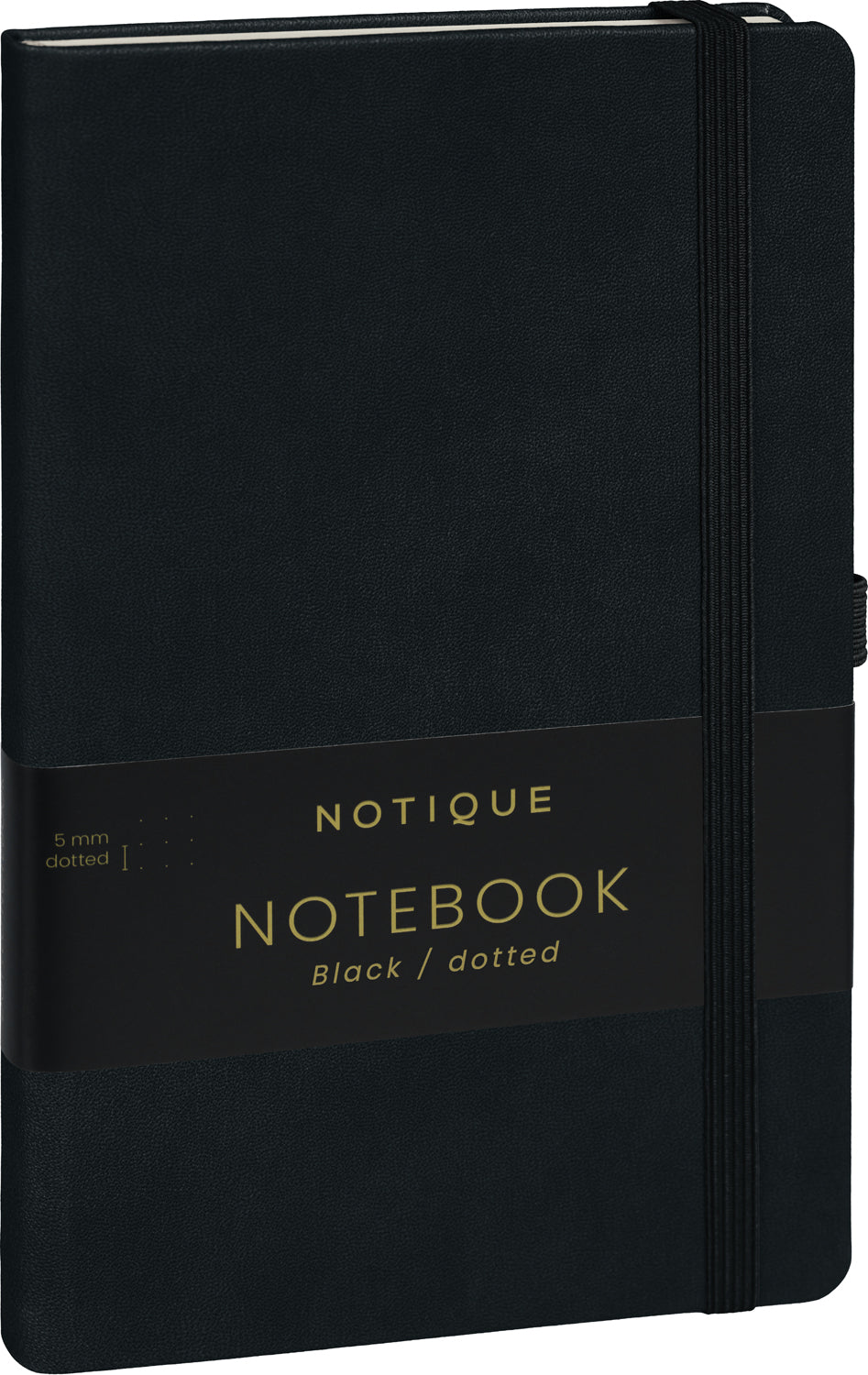 Notebook Black, dotted, 13 × 21 cm