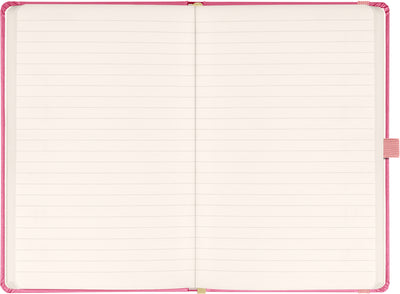 Notebook Pink, lined, 13 × 21 cm