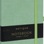 Notebook Green, lined, 13 × 21 cm