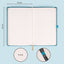 Notebook Turquoise, lined, 13 × 21 cm