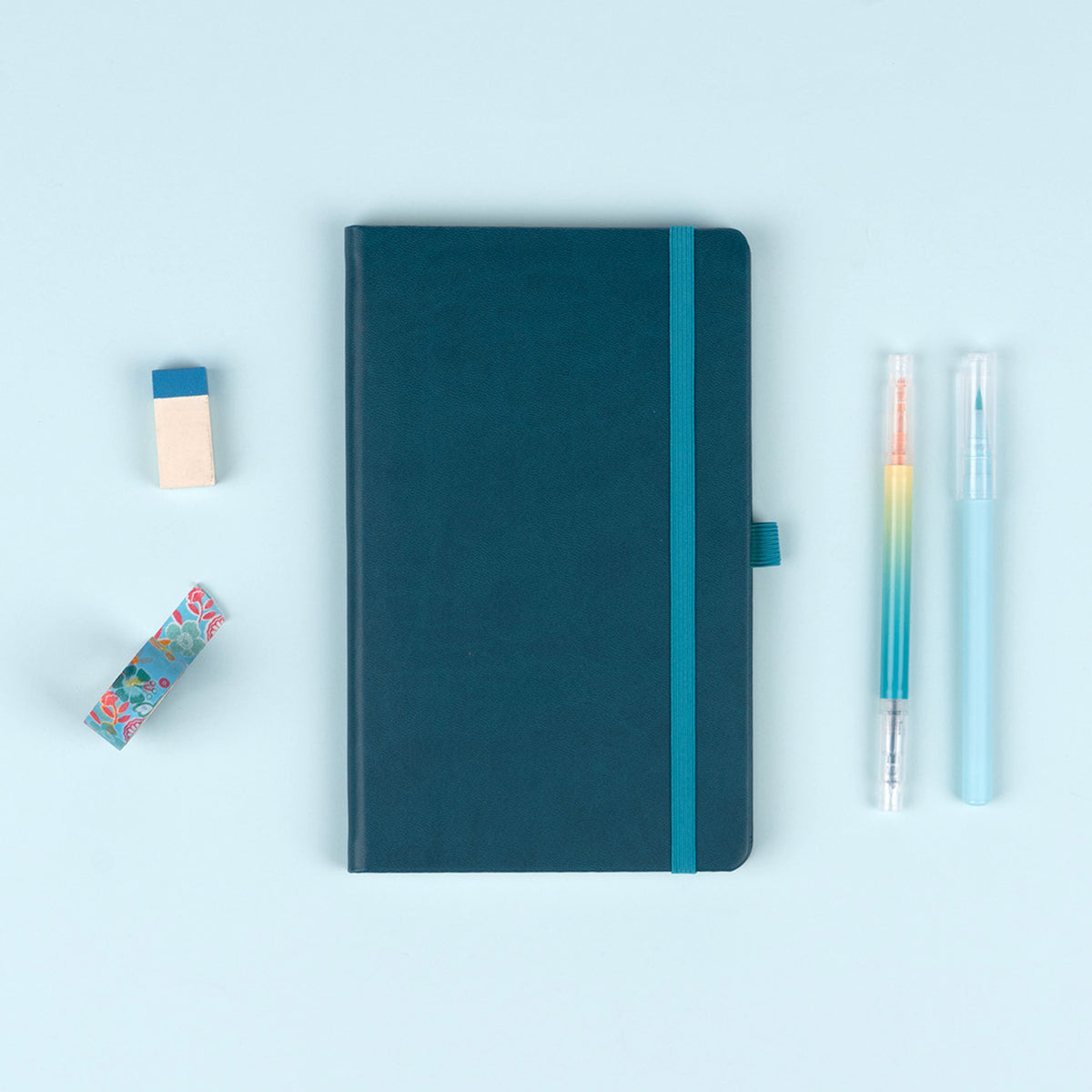 Notebook Turquoise, lined, 13 × 21 cm