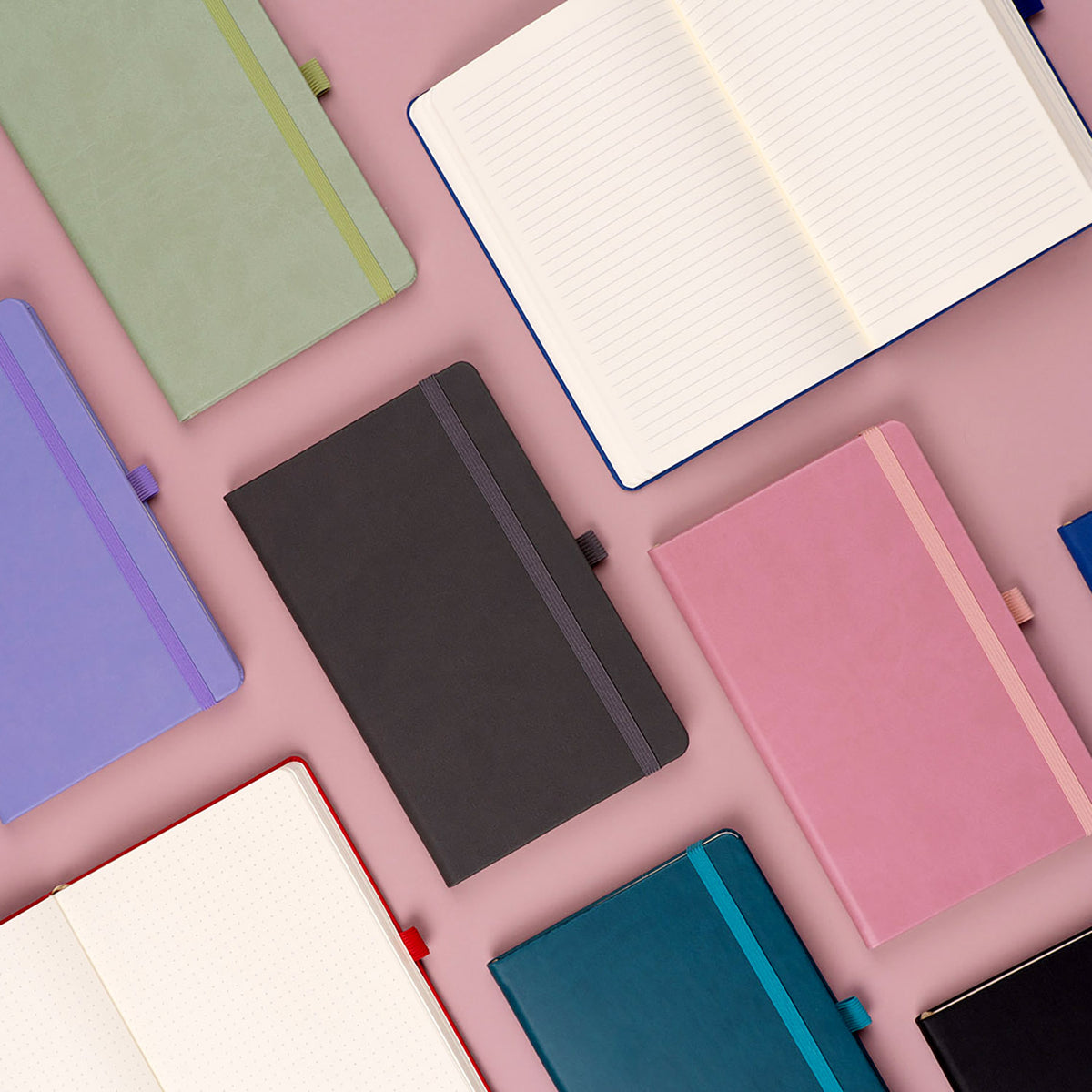 Notebook Turquoise, lined, 13 × 21 cm