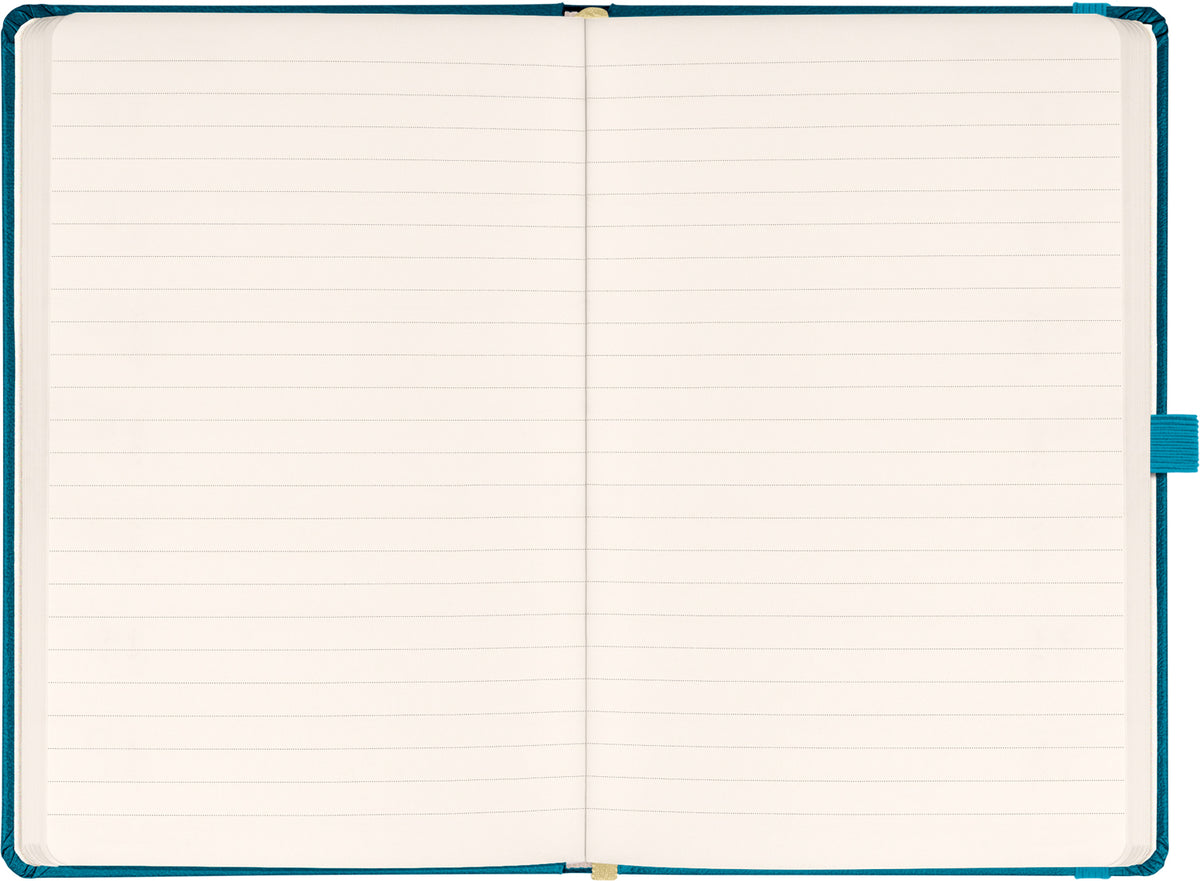 Notebook Turquoise, lined, 13 × 21 cm